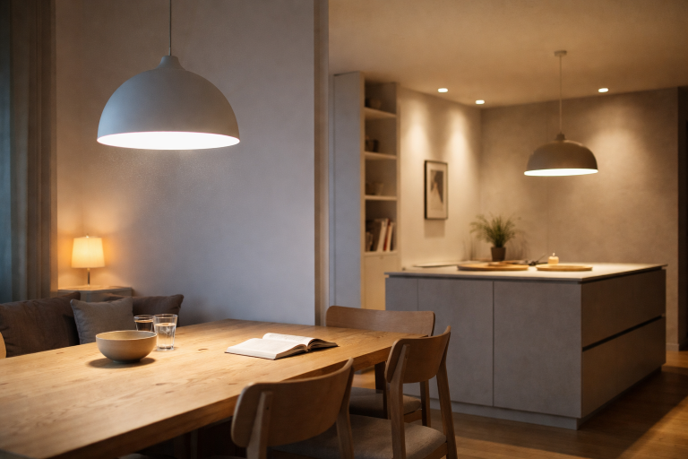 Hvorfor din pæne loftlampe føles som en projektør (og hvordan du tæmmer den)