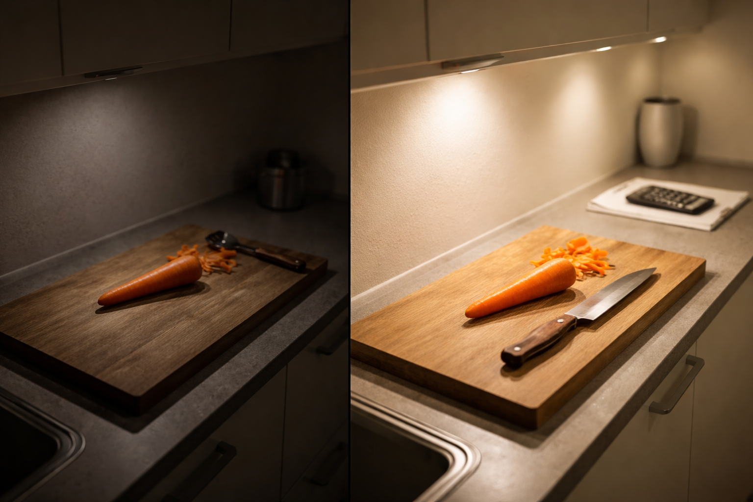 Jeg opdagede først hvor mørkt mit hjem var, da jeg regnede på lumen