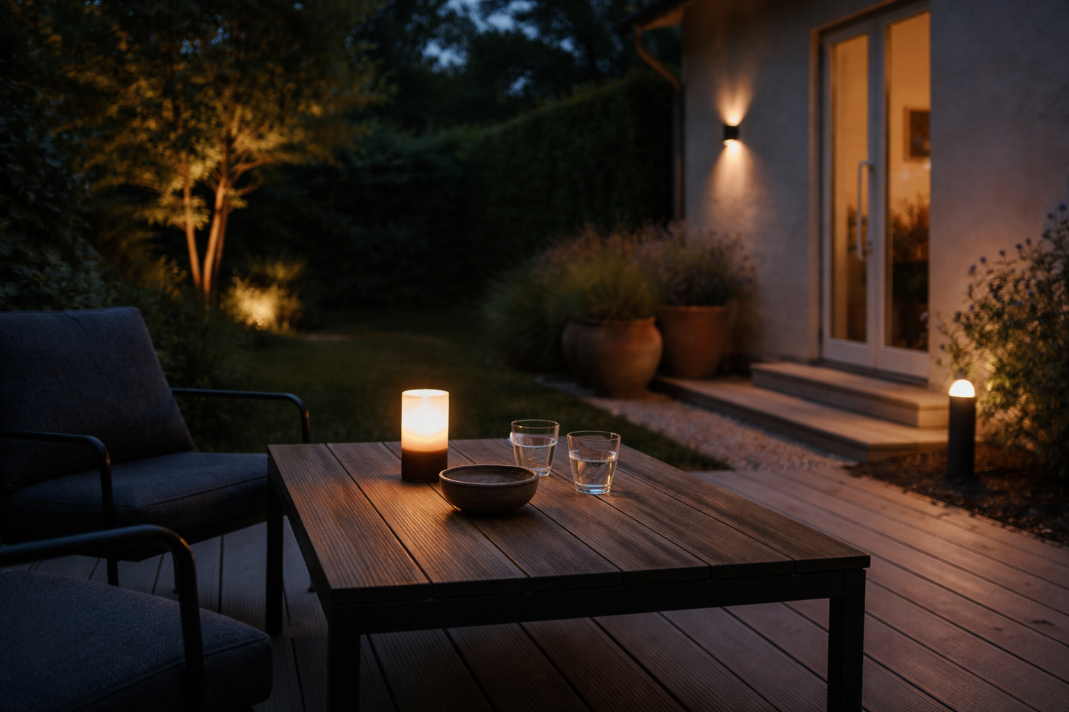 Projektør eller stjernehimmel? Sådan får du udelys uden blænding