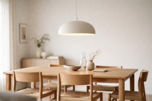 Lampe over spisebord: højde, størrelse og placering der faktisk fungerer