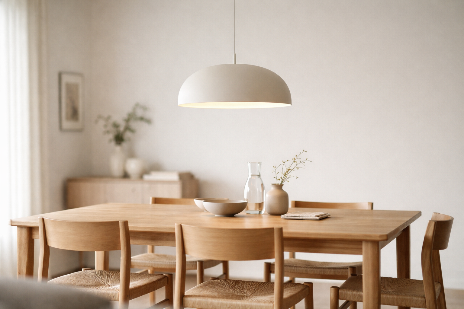 Lampe over spisebord: højde, størrelse og placering der faktisk fungerer