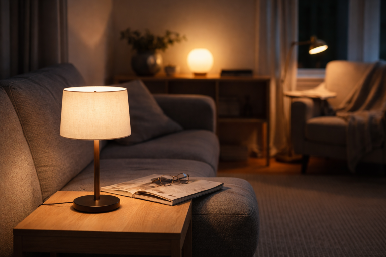 Bordlamper i stuen: sådan får du både hygge- og læselys (og finder den rigtige placering)
