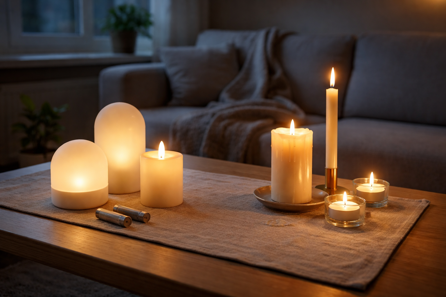 LED-lys vs. stearinlys: hvad er billigst, sikrest og hyggeligst i hjemmet?